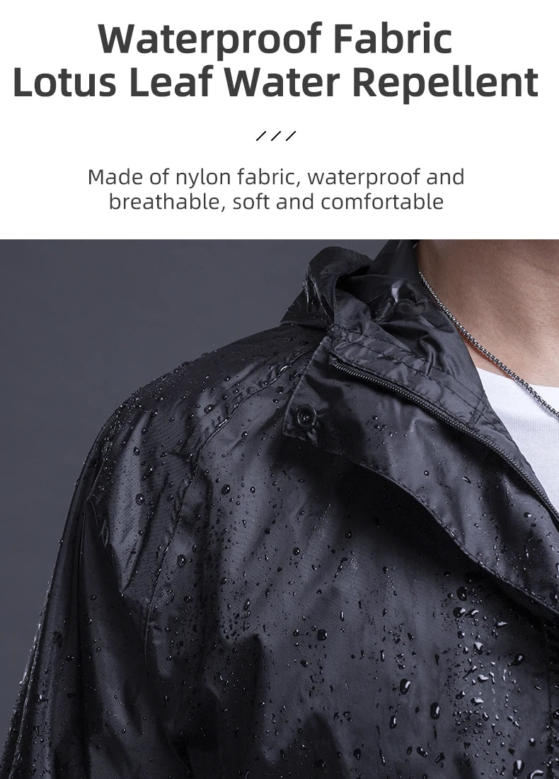 Cycling Waterproof Jacket Reflective Hooded Waterproof