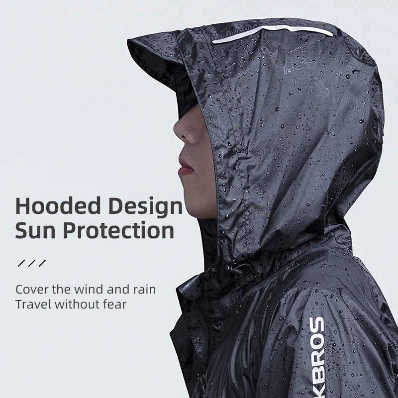 Cycling Waterproof Jacket Reflective Hooded Waterproof