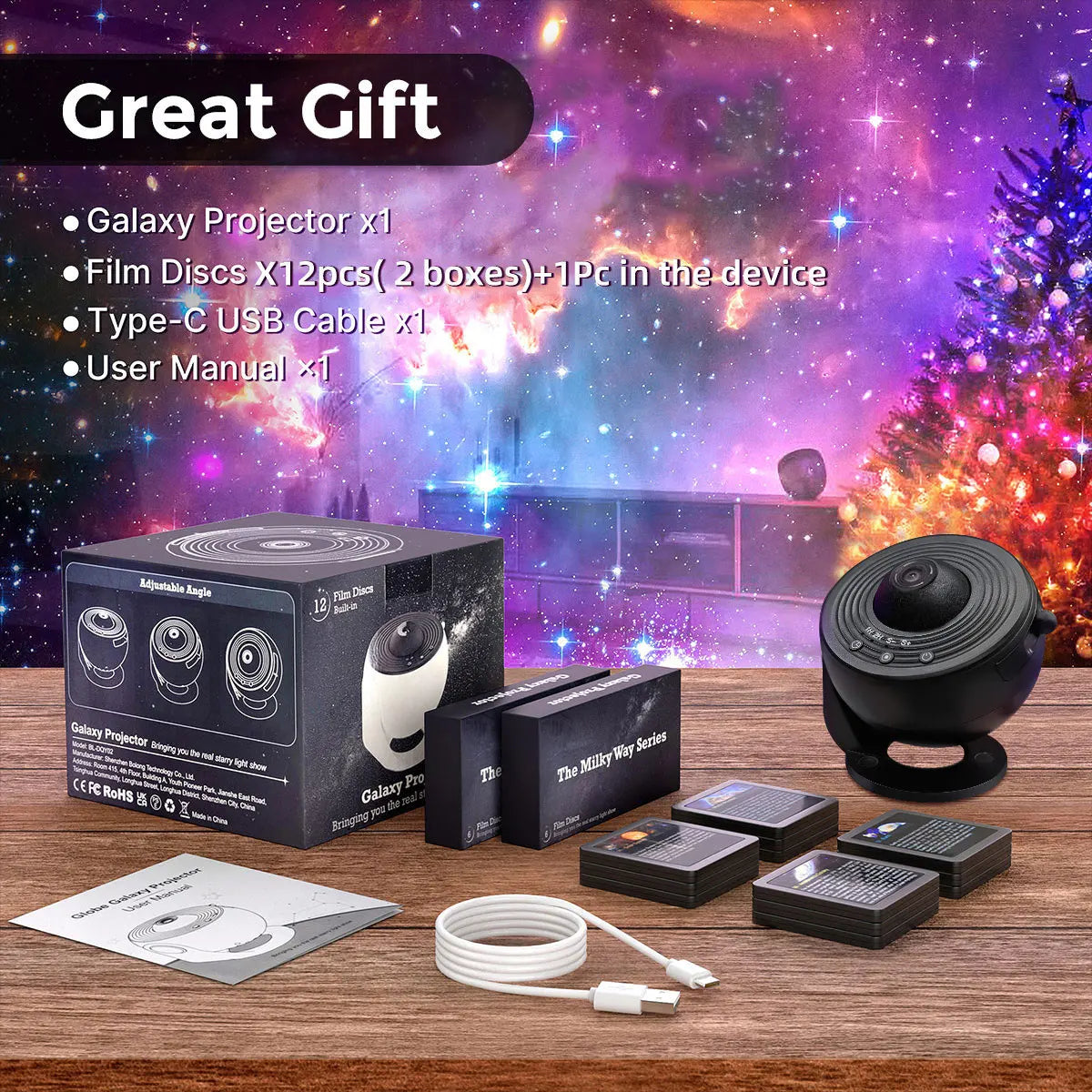 Galaxy Star Projector