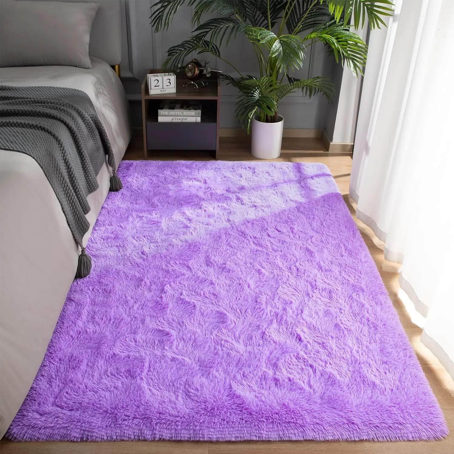 Fluffy Rugs for Bedroom Fuzzy Area Rugs for Living Room Soft Kids Carpet Non Slip Rugs for Hardwood Floors Room Decor