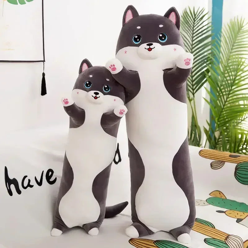 Lovely Husky Side Sleeping Body Pillow 50-150cm Bed Sofa Home Decorative Long Pillow Classmate Friend Birthday Present Cute Gift