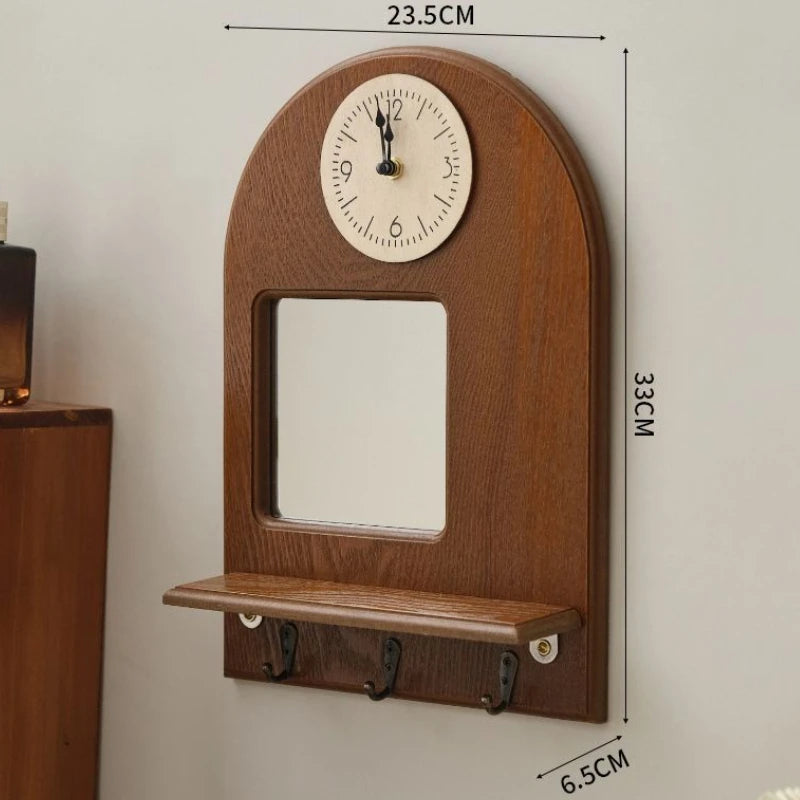 Wall Art Wooden Clock . Key HangerD