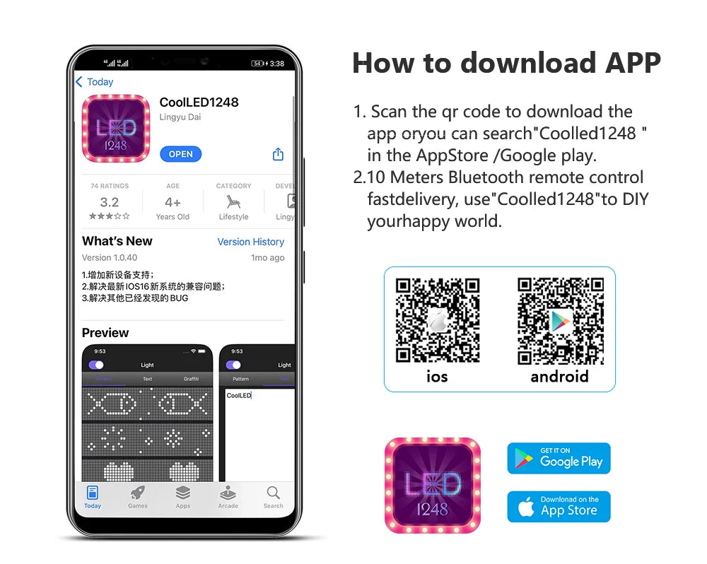 USB Programmable Scrolling LED Sign