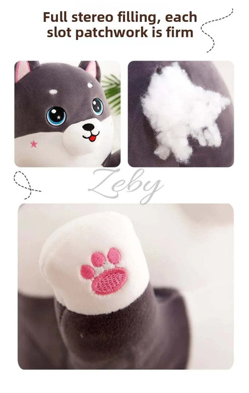 Lovely Husky Side Sleeping Body Pillow 50-150cm Bed Sofa Home Decorative Long Pillow Classmate Friend Birthday Present Cute Gift