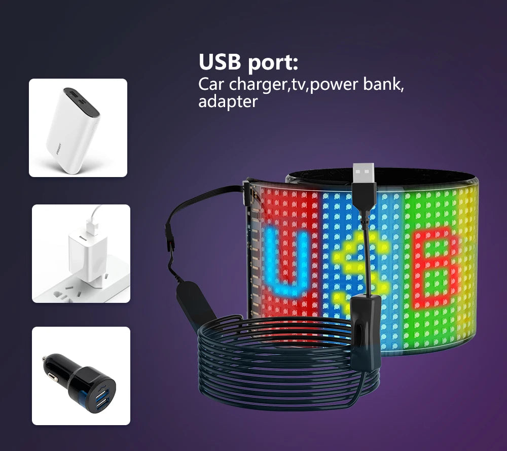 USB Programmable Scrolling LED Sign