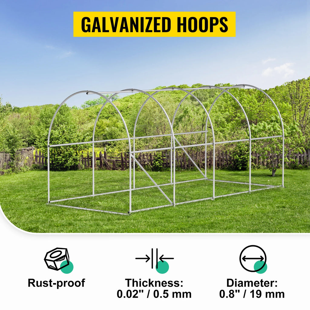 Walk-in Tunnel Greenhouse Galvanized Waterproof