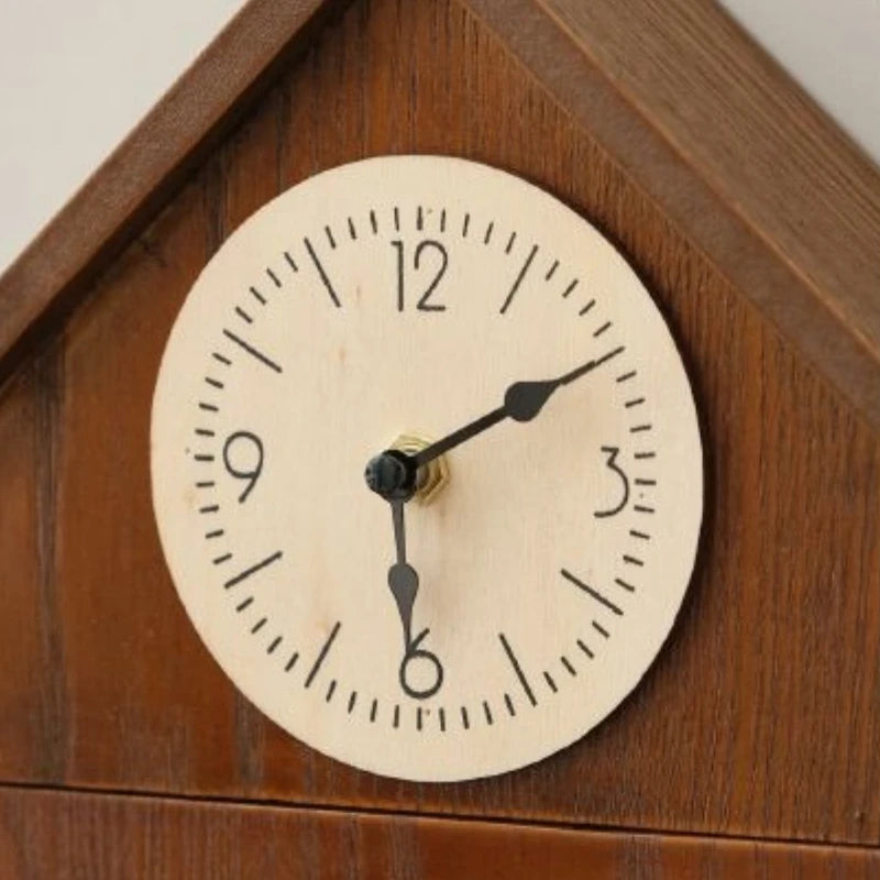 Wall Art Wooden Clock . Key HangerD