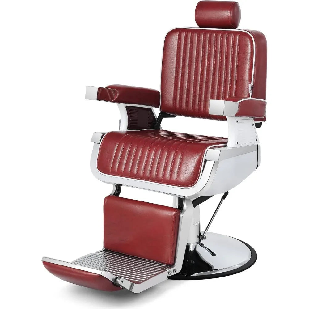 Hair salon chair rotatable, heavy-duty hydraulic backrest