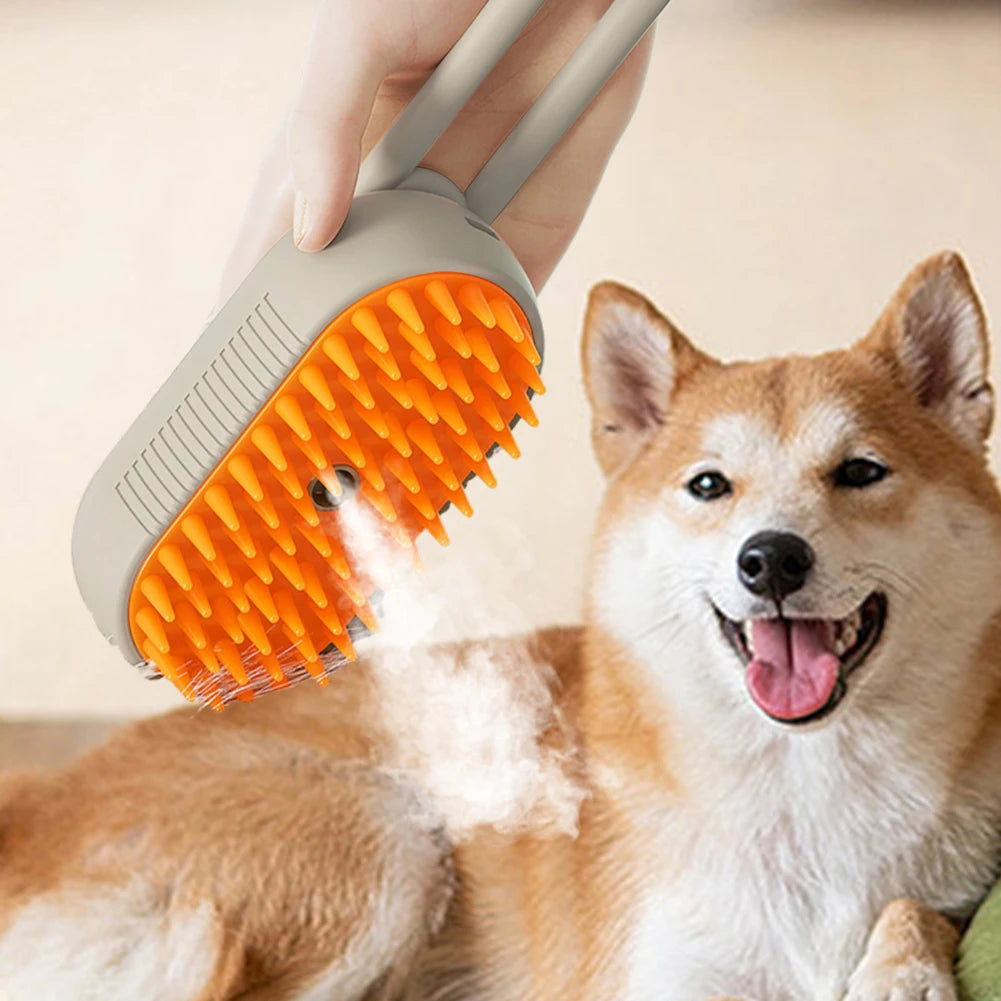 Steam Brush Grooming Massage Comb for Pet Hairs