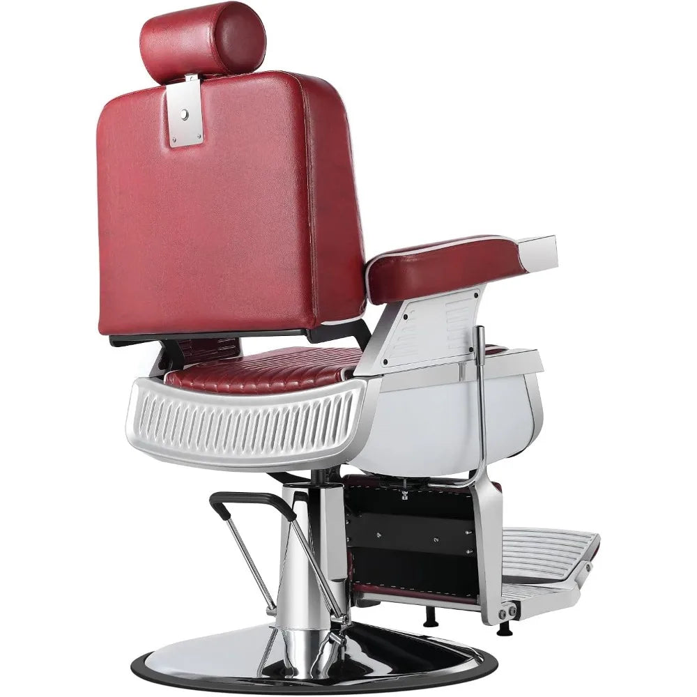 Hair salon chair rotatable, heavy-duty hydraulic backrest
