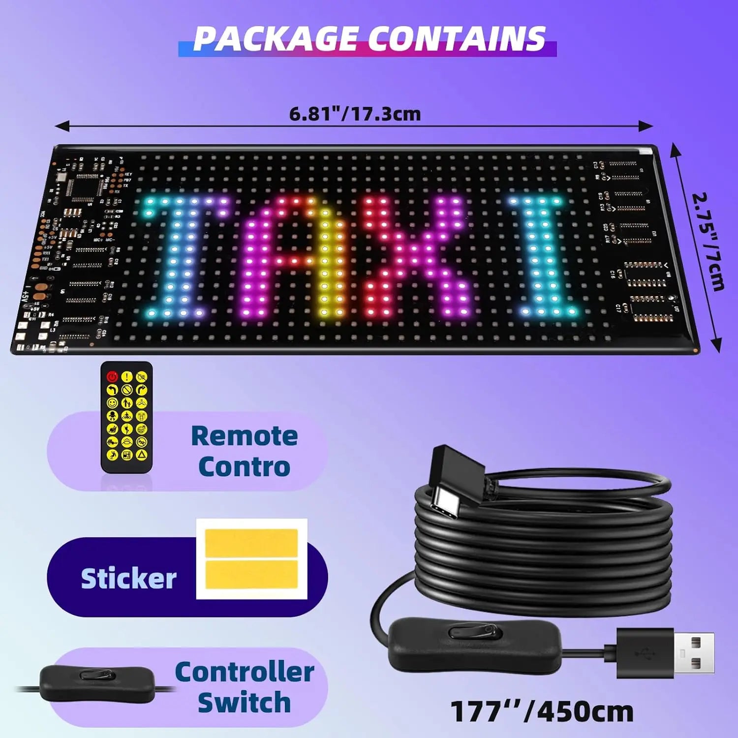 USB Programmable Scrolling LED Sign