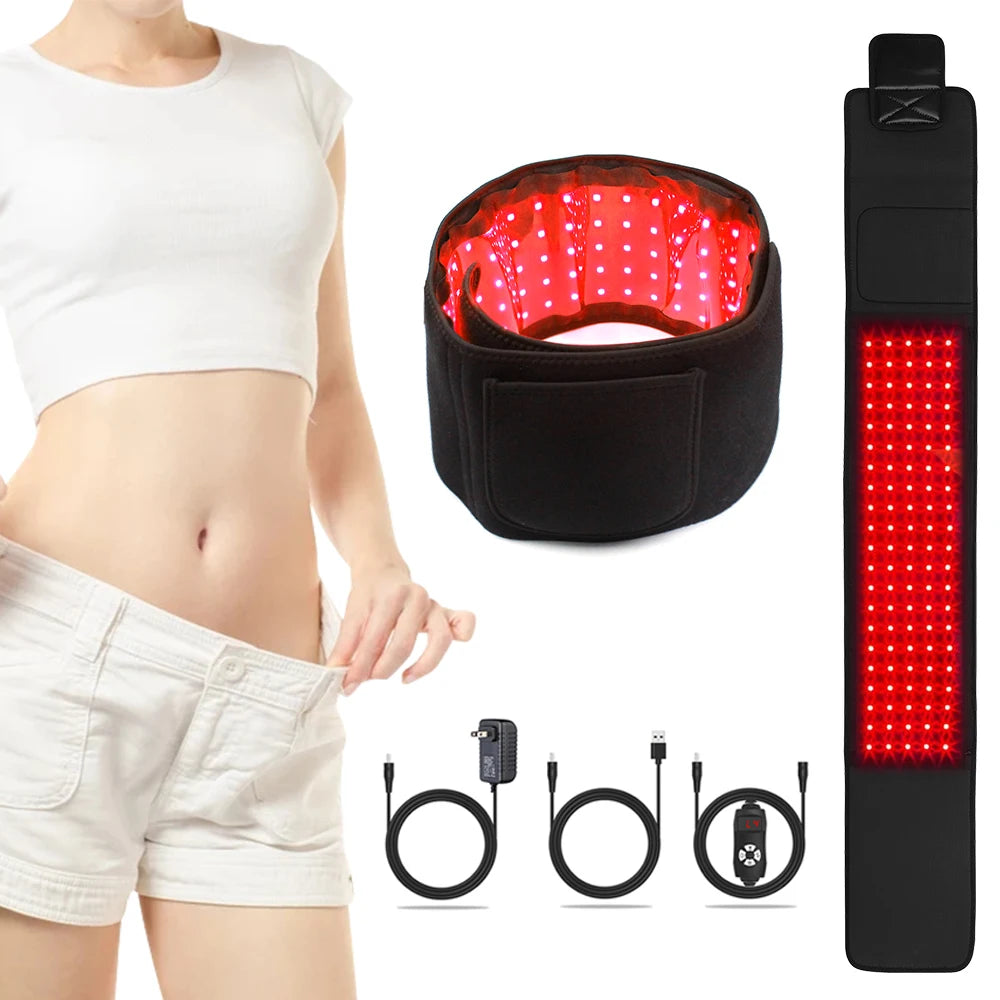 Red Light Therapy Belt 660nm 850nm Near Infrared Light Therapy for Body, Relaxing Muscle, Inflammation, Improve Circulation