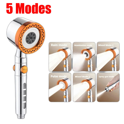 5 Modes Bathroom Shower Head