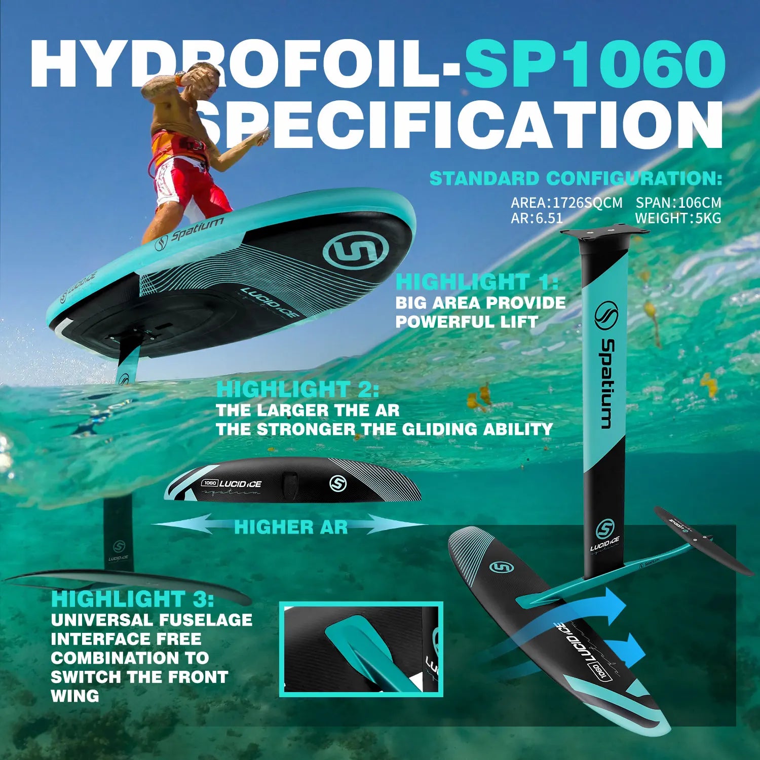 Inflatable Hydrofoil Board Surfing