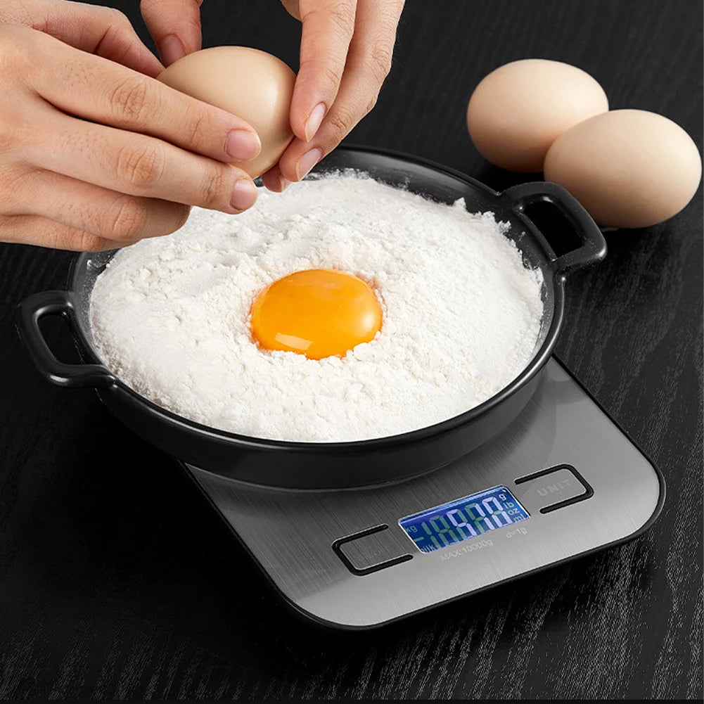 Digital Scale USB Charging LCD Display Stainless Steel Electronic Scales Jewelry Food Snacks Weighing Baking Tools