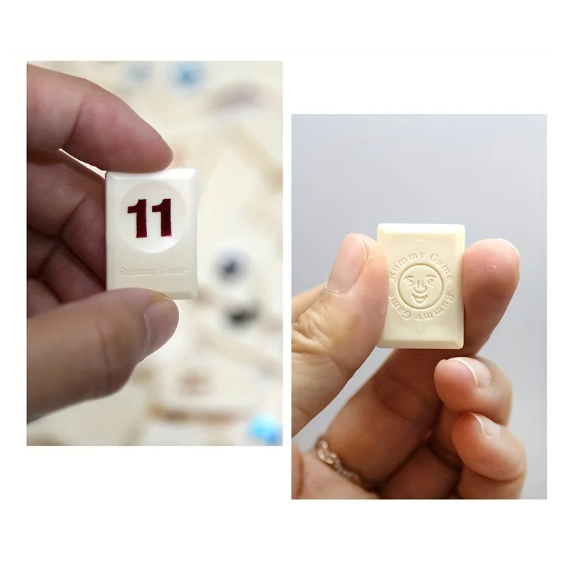 Classic Rummy Tile Board Game – 2-4 Player Strategy Game for Fast Thinking Fun, Perfect for Family & Friends, Includes Durable P