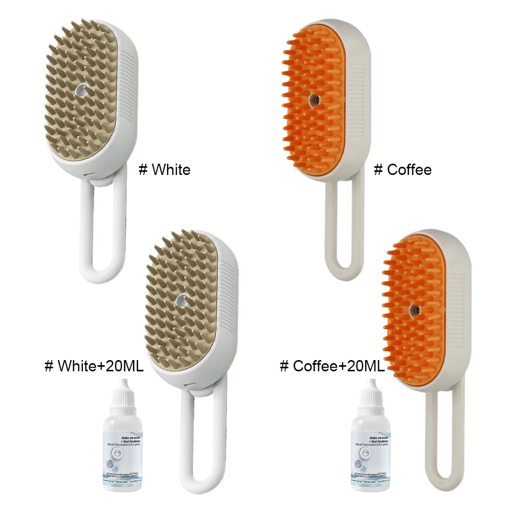 Steam Brush Grooming Massage Comb for Pet Hairs