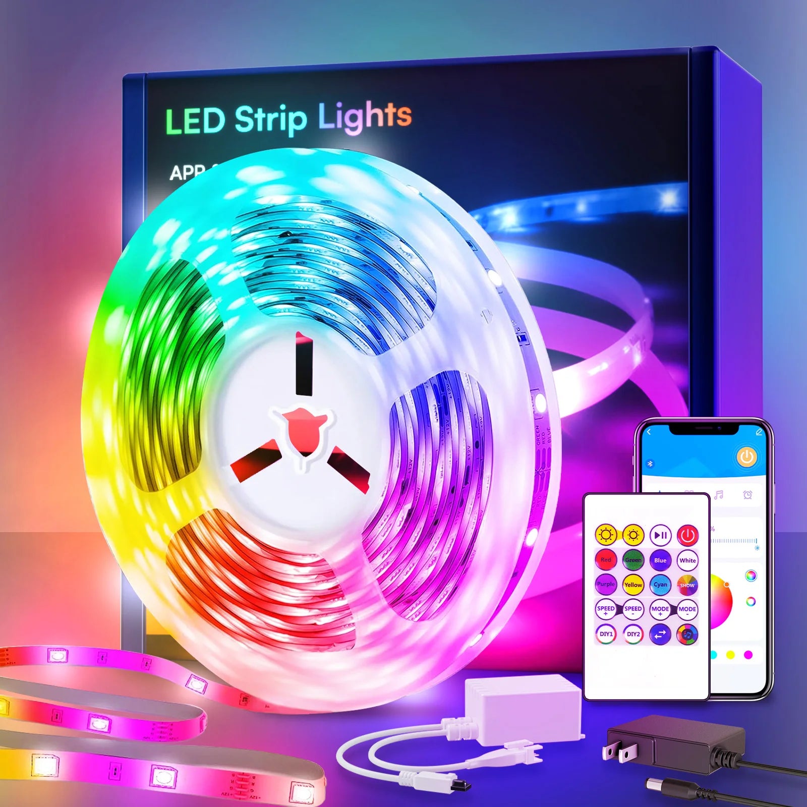 200ft smart LED light strip color-changing