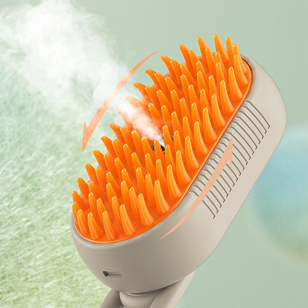 Steam Brush Grooming Massage Comb for Pet Hairs
