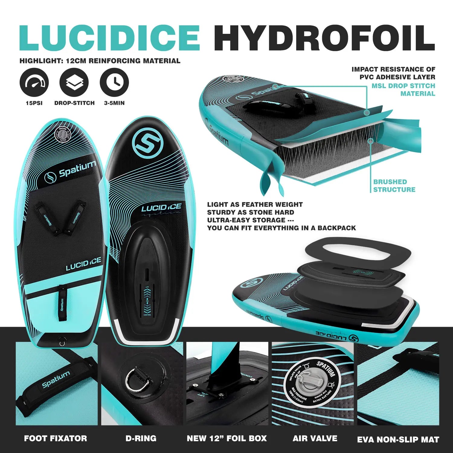 Inflatable Hydrofoil Board Surfing