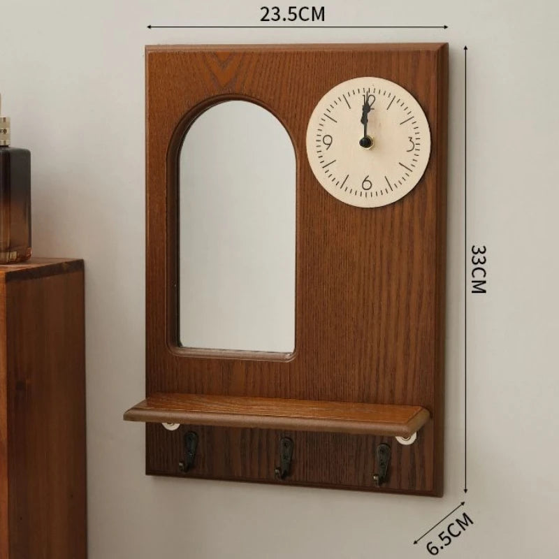 Wall Art Wooden Clock . Key HangerD