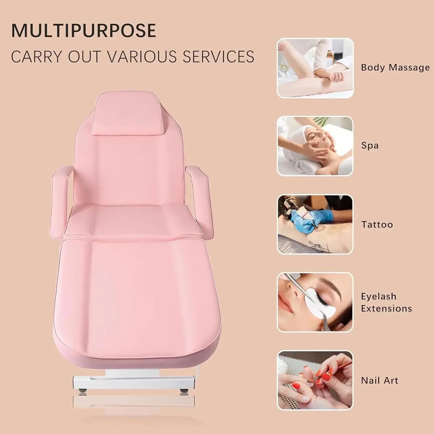 Massage Table with Hydraulic Stool