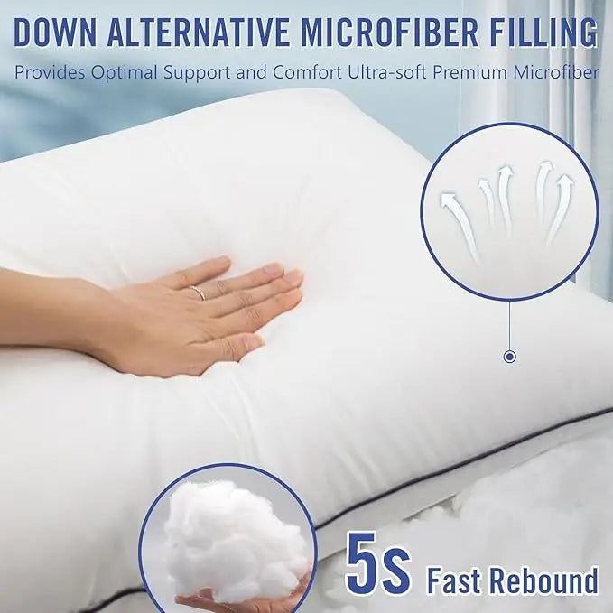 Cooling Bed Pillows Reduces Neck Pain