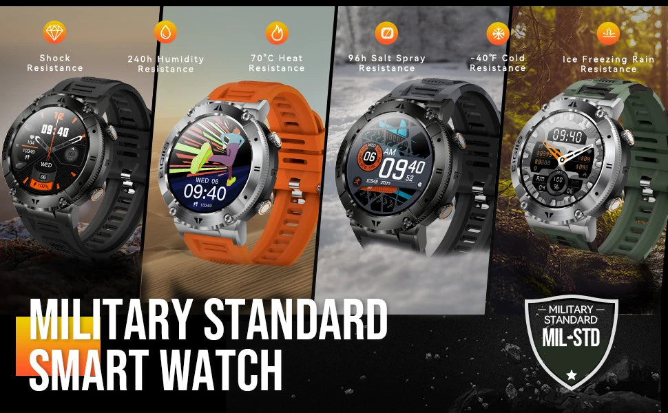 Smart Watch Men Sport Fitness Health Waterproof