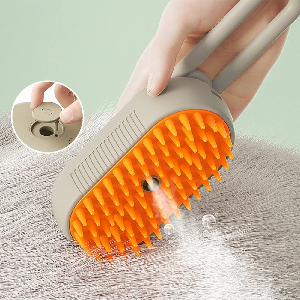 Steam Brush Grooming Massage Comb for Pet Hairs