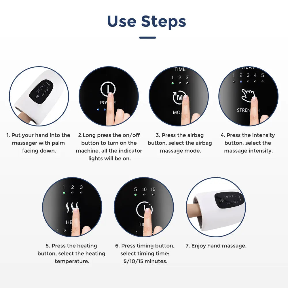 Wireless Hand Massager Arthritis Numbness Muscle Relaxation