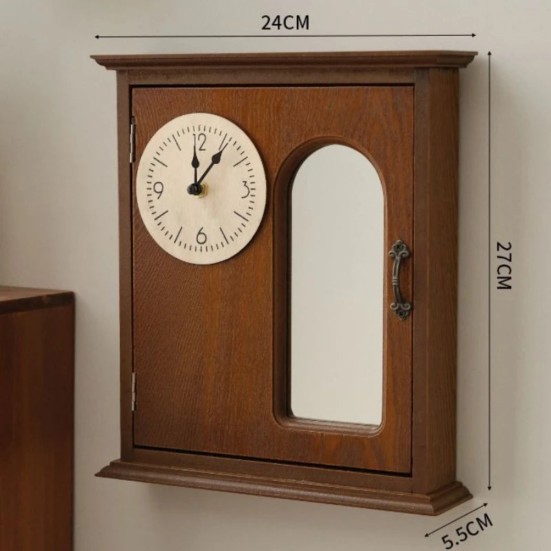 Wall Art Wooden Clock . Key HangerD