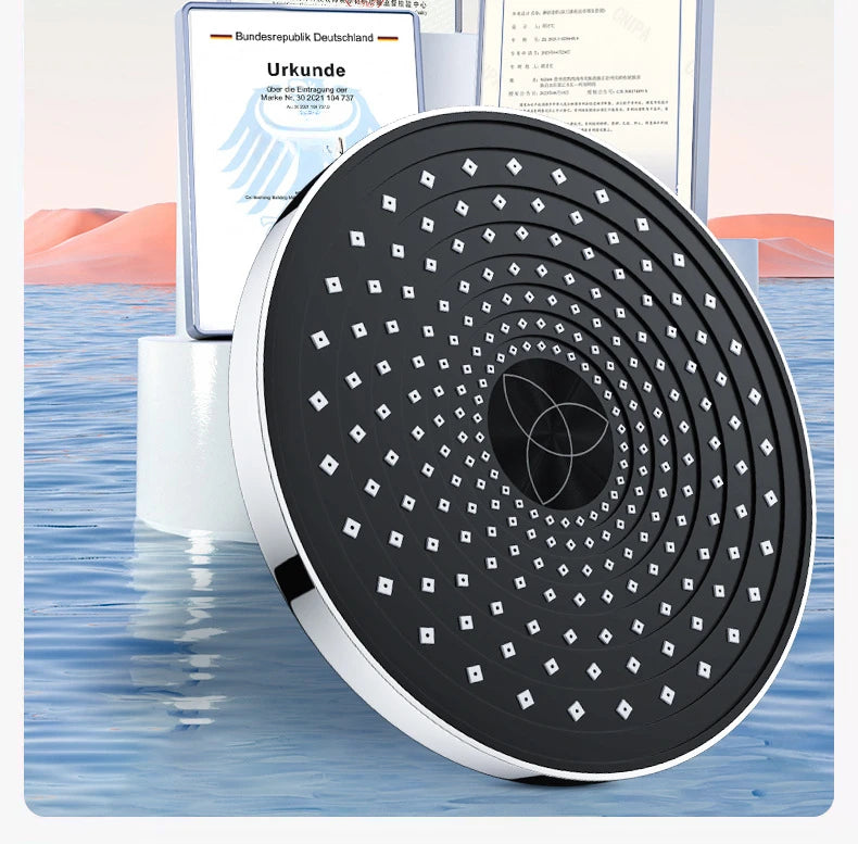 Showerhead nozzle pressurized