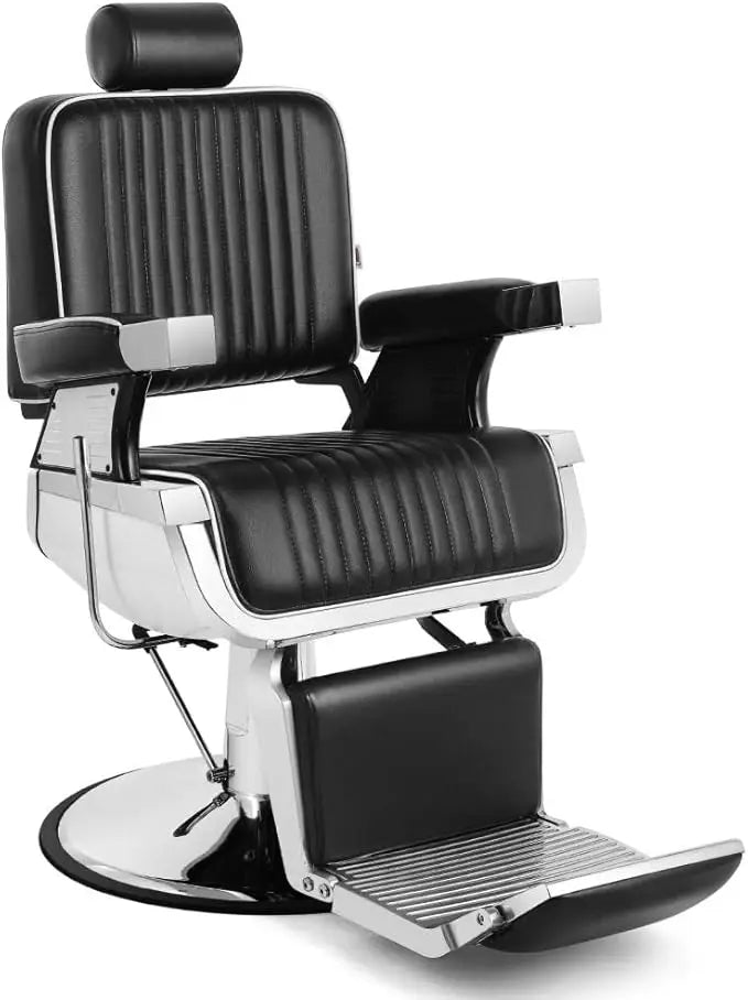 Hair salon chair rotatable, heavy-duty hydraulic backrest