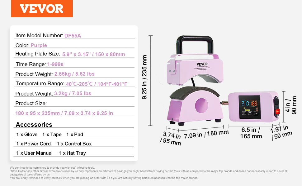 Mini Hat Heat Press for Caps